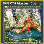 bán 4pn ct4 giá 13.45 tỷ 119m2 chỉ 113tr/m2 - tháp b1 tầng 1x hướng đông nam - view nhạc nước