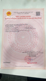 chính chủ bán gấp 1 lô đất (ngang 4m - dài 27m) ở mặt đường rộng 8m, gần chợ long cang