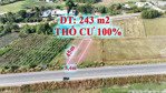 còn duy nhất 1 nền 243 m2 thổ cư gần tt hành chính mới đức hòa, giá bằng 1/2 thị trường