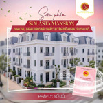 biệt thự 170m2, 4 tầng sẵn sổ đỏ bàn giao ngay dự án solasta mansion, chỉ 31,8 tỷ, tặng thêm 500 tr