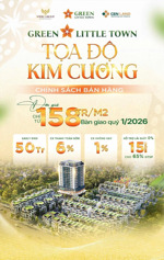 green little town cổ bi: trực tiếp cđt mở bán đợt đầu, từ: 158tr/m2, ck 7%, hỗ trợ lãi 0% 65% gtch