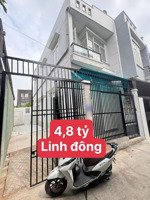 nhà mới 2 tầng 78 m2 linh đông chỉ 4,8 tỷ hoàn công đầy đủ
