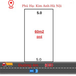 bán nhanh trong tuần lô đất đẹp 60m2 tại phú hạ kim anh hà nội