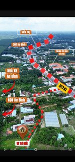 bán gấp đất 220m2 đối diện trường tiểu học an bình - chỉ 459 triệu