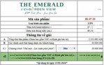 67,29m2 tại the emerald garden view 2,325 tỷ, 2pn, 2wc chỉ với giá tốt đã chiết khấu quà tặng 30tr