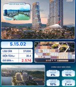 bán nhanh căn studio+ tầng 15 - có bồn tắm sịn - view biển, pháo hoa, rẻ nhất thị trường