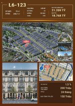 cần bán liền kề số đẹp l6-123 view công viên , tiềm năng x2 khi hoàn thiện hạ tầng full chính sách