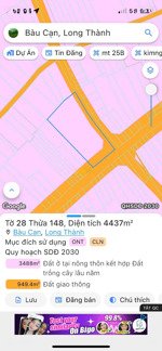 đất mặt tiền đường bàu cạn gần ngã 4 nông trường, shr thổ cư sẵn, ngang 40m, giá đầu tư