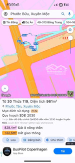 đất xã hồ tràm tp.hcm cần bán.