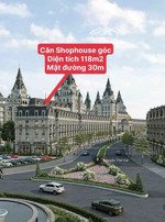 căn góc liền kề shophouse 118m2 mặt đường 30m, phân khu the golf mansion, noble palace tây hồ
