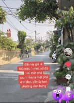tin thật/ chỉ 100 triệu 1 mét / sau 1 nhà là mặt phố/ xây nhà vườn hay dòng tiền đẹp/ sổ đỏ 140m