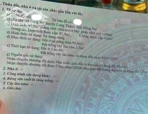 Bán nhanh lô đất đường bê tông xe tải vào vivu - khu dân cư tại Xã Long An