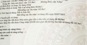 Bán 222,8 m2 đất Phước Thái, Long Thành giá siêu hời