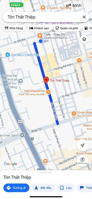 bán nhanh lô đất mặt tiền tô thất thiệp ngay cổng đại học kinh tế đà nẵng - rẻ nhất khu vực 4,x tỷ