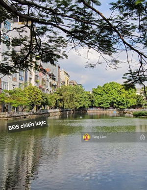(hình ảnh thật) mặt hồ ngõ 88 võ thị sáu. mặt tiền, vỉa hè rộng 9m, ngay đầu hồ, vuông vắn