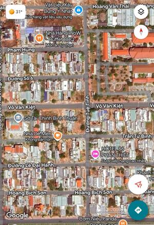 Bán 5 lô góc 2 mặt tiền Võ Văn Kiệt - Tuệ Tĩnh - TP. Phan Thiết DT 496.8m2 Hướng Nam + Đông Nam giá 27 tỷ