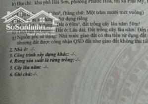 Đất khu dân cư liền kề QL51, phường Phước Hòa, 110m2, 60m2 TC