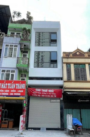 cho thuê nhà 4.5tầng, 110m2, mặt tiền 4m- mặt phố trương định, hoàng mai-đối diện truong dinh plaza