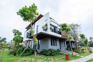 [2-2025] xuất ngoại giao mới có song lập 223m2+75m2 sân vườn, 3 tầng 1 hầm view hồ suối cò tự nhiên