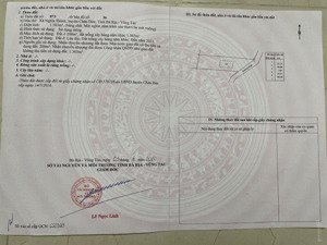 bán lô đất xã nghĩa thành, huyện châu đức, diện tích: 1563m2, giá bán: 4,1 tỷ