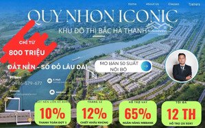 khu đô thị ven quy nhơn - bắc hà thanh iconic chiết khấu lên đến 12%.!