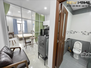 cho thuê căn hộ 1 phòng ngủ, 35m2 tân định - mặt tiền đường . cam kết anhe thật giá thật