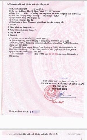 chính chủ cần bán lô đất biệt thự khu conic bình chánh 7x18= 126m2. sổ hồng sẵn. để lại giá tốt