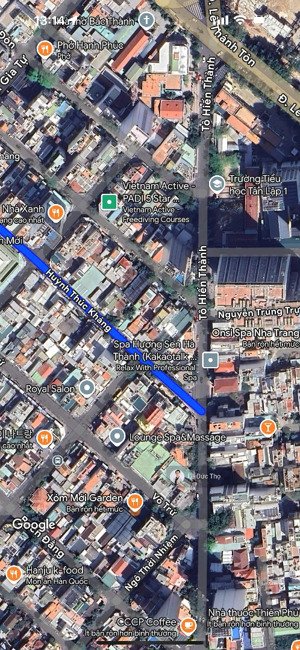mặt bằng đường huỳnh thúc kháng gần tô hiến thành, ngang 9.5m diện tích 75m2. giá thuê 40tr