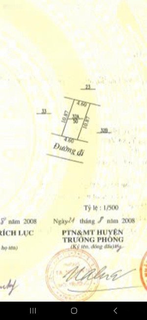 cần bán mảnh đất 50m2 vuông vức, sổ đỏ chính chủ tại yên sở, hoài đức, sát trường cấp 3 vạn xuân