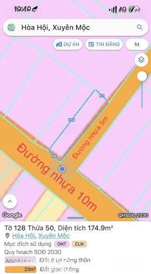 đất đẹp 2mt hoà hội - xm - brvt