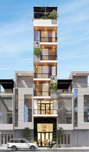 nhà mặt ngõ an khánh hoài đức 48m2 gara - thang máy, 7 tầng, 48m2