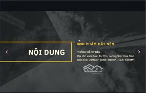 bán lô vip 2 mặt tiền trục chính cư yên- cổng khu công nghiệp nhuận trạch lương sơn hoà bình