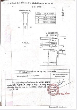 bán đất tại nguyễn lương bằng, 4,4 tỷ, 185m2, mặt tiền 5m, pháp lý đầy đủ