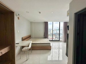 cho thuê chung cư mini tại nguyễn văn đậu - hầm xe, thang máy, bảo vệ - view toàn sài gòn