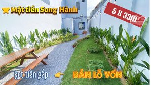 bán nhà mặt tiền song hành, hóc môn nhà mới, dt lớn