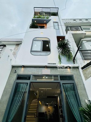 hot!!! bán gấp nhà siêu đẹp 4 tầng 52m2 chỉ 4.85 tỷ đường lê lai, gò vấp. gần ga sg, sổ riêng