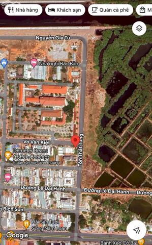 Bán đất Góc 2mt trục chính đường lớn Võ Văn Kiệt + Tôn Thất Tùng KDC Hùng Vương TP Phan Thiết Hướng Bắc + Đông giá 25 tỷ