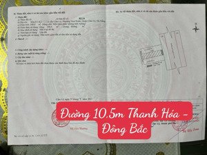 chủ gởi bán lô đất đẹp đường 10,5m thanh hóa - hòa xuân - hướng đông bắc, vị trí kinh doanh.