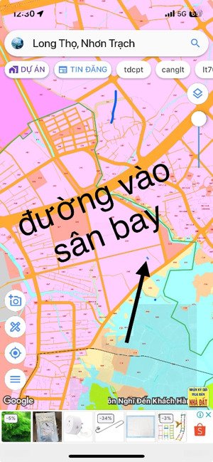 bán đất thổ cư gần đường 25c vào sân bay long thành