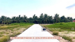 chỉ từ 546 triệu sở hữu gần 100m2 đất trần hoài anh giáp ranh tp rạch giá, kế khu đô thị phú quý