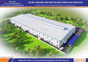 triển khai dự án kho xưởng sản xuất, chứa hàng tiêu chuẩn đầy đủ pccc tại kcn đồng văn- hà nam.