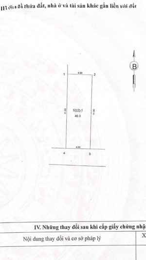 bán 46m kiên thành, trâu quỳ, gia lâm, đường thông, ô tô vào tận nhà