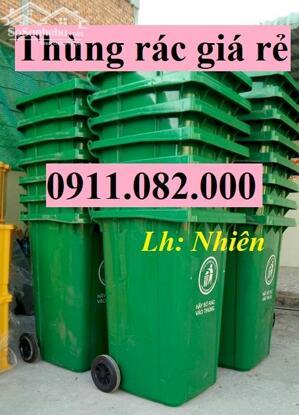 Tư vấn báo giá thùng rác giá rẻ tại vĩnh long- thùng rác 120L 240L 660L giá sỉ- lh 0911082000