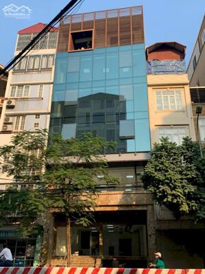 Bán Gấp Tòa Nhà VP Công Ty Đường Dịch Vọng Hậu, Trần Thái Tông Cầu Giấy Diện Tích 168/180 m², xây 9 tầng thang máy giá 105 tỷ