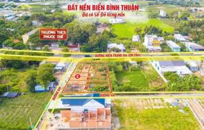 Chỉ 6 triệu/m2, sở hữu ngay đất biển Tuy Phong - Bình Thuận. Sổ đỏ lâu dài. Cách KDL Biển Cổ Thạch, Đảo Cù Lao Câu chỉ 10 phút, vị trí kinh doanh tốt, đông khách du lịch, giá đầu tư.