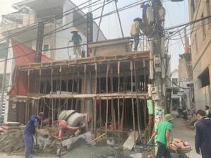 Mở bán 03 căn tại ngõ 75 Trung Hành đã đổ mái tầng 1 và đi vào xây dựng tầng 2.