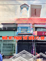 nhà mặt tiền phạm thế hiển, p7, q8, 1trệt, 2 lầu, mái che thang, st. ngang 3,5m/nh3,6m x dài 18m.