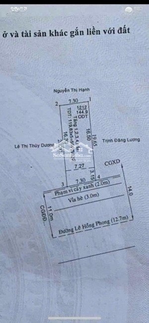mặt tiền kinh doanh đường lê hồng phong, p.phú lợi, tdm, nhà 1 trệt 4 lầu, đang cho thuê 40tr/th