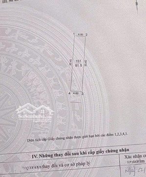 chính chủ gửi bán lô đất dt 81.5m2 tại tổ 12 thị trấn đông anh