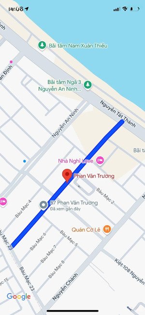 đất mặt tiền đường phan văn trường trục thông biển gần bãi tắm xuân thiều- hoà minh